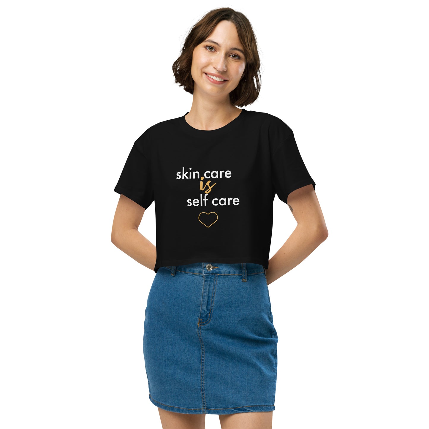 Skin Care Is Self Care Women’s crop top