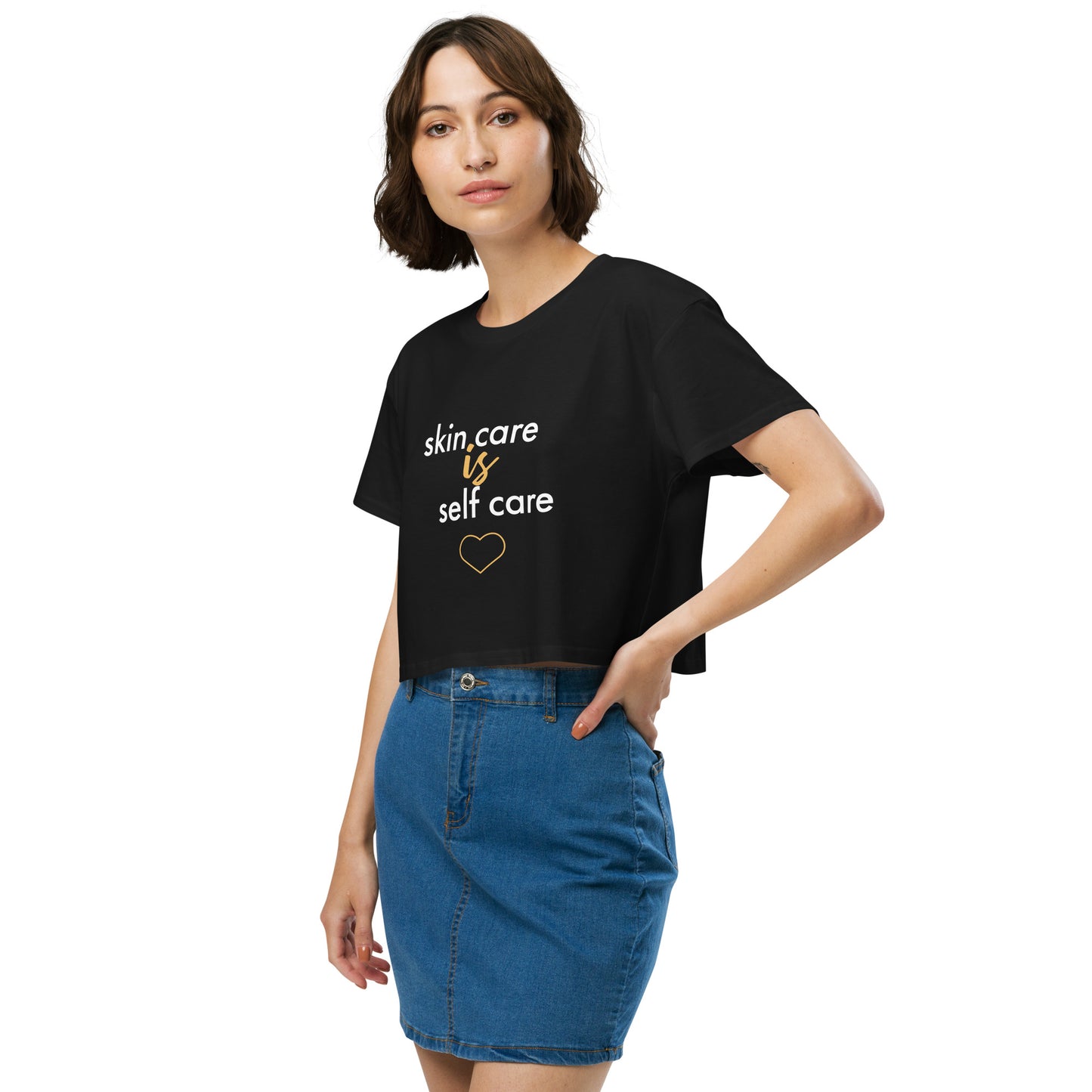 Skin Care Is Self Care Women’s crop top